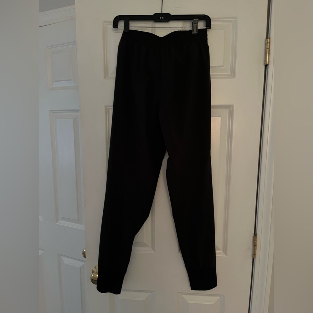 Wayf Black Track Pants with Elastic Cuffs and Tapered Fit - Picture 5 of 6